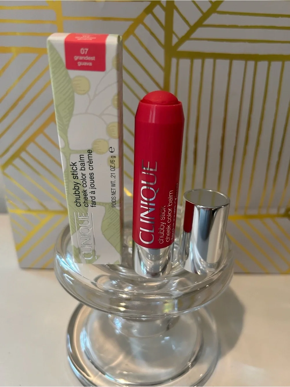 ✨ Clinique Chubby Stick Cheek Colour Balm Cream Blush | Grandest Guava | NIB